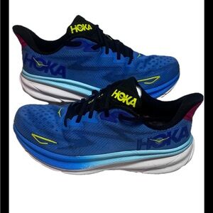 Hoka Blue and Black Athletic Shoes